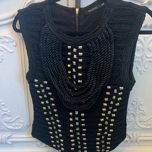 BALMAIN X H&M Sleveless Rope Braided Top